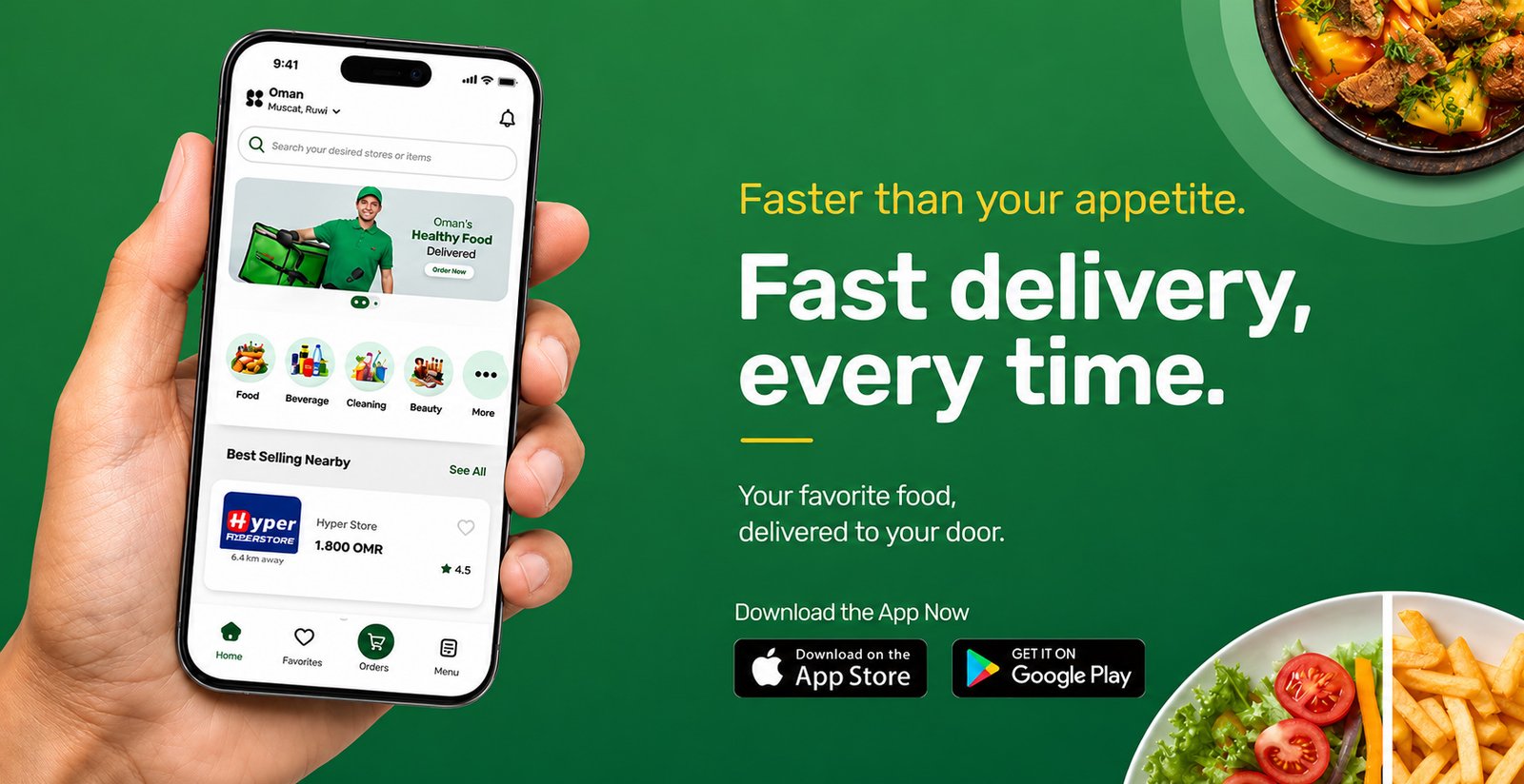 Tarish customer app — fast delivery, every time